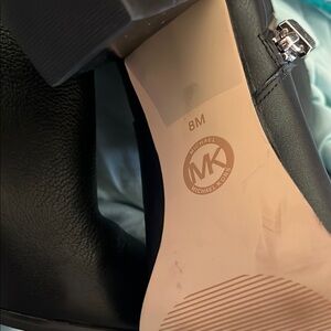 Michael Kors Black Leather Ankle Boots